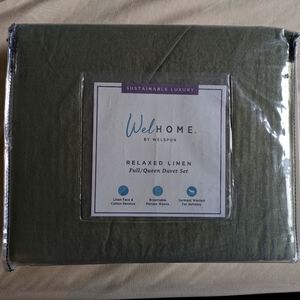 NEW Linen duvet set for full bed